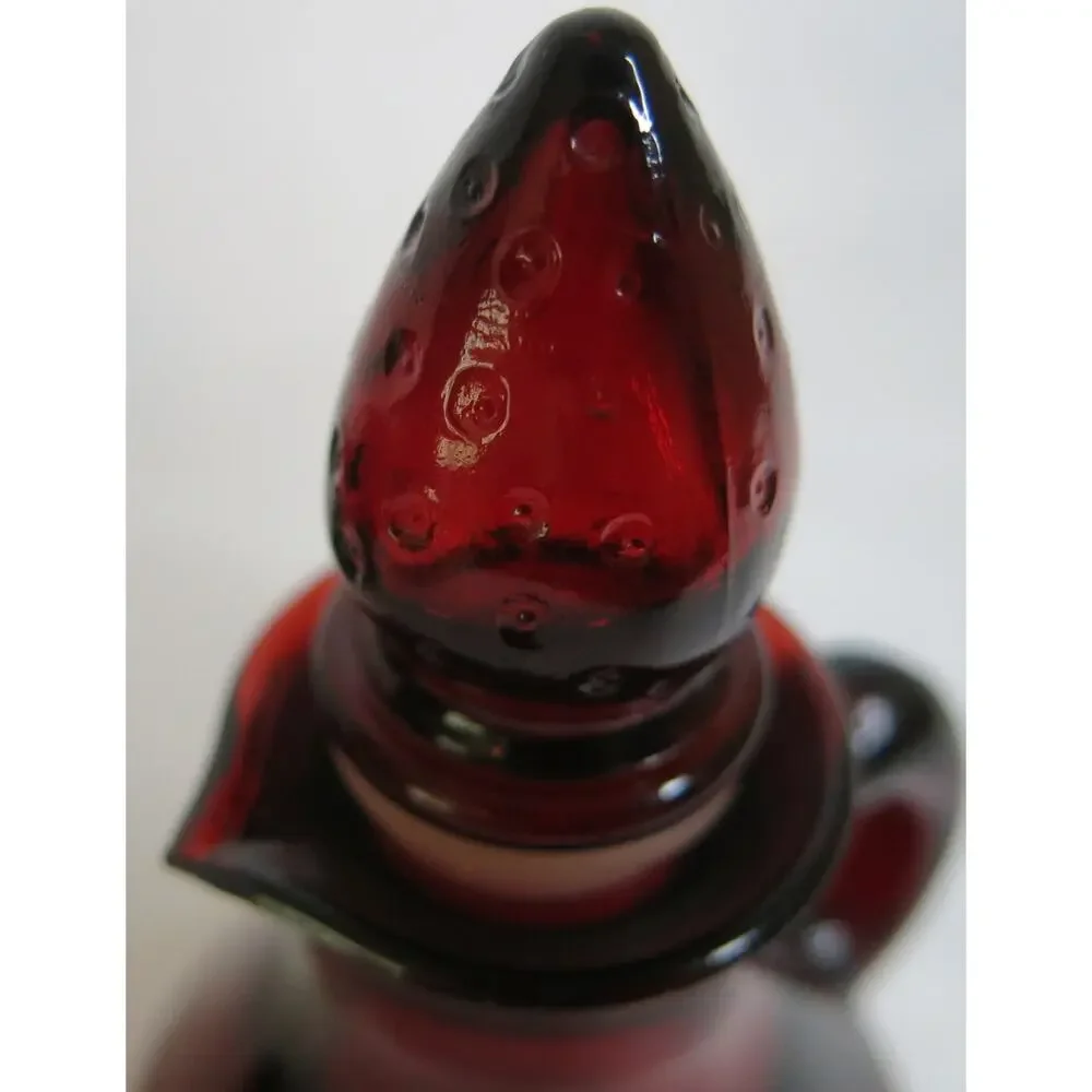 Vintage AVON Cape Cod Ruby Red Glass Cruet Creamer Strawberry Cranberry Retro